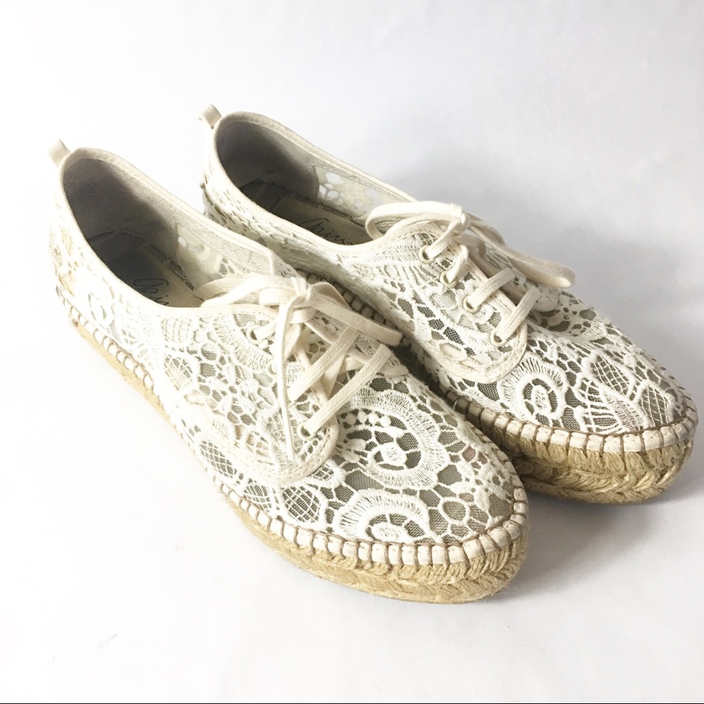 [ Gaimo ] Lace Espadrilles Made in Spain Size 8